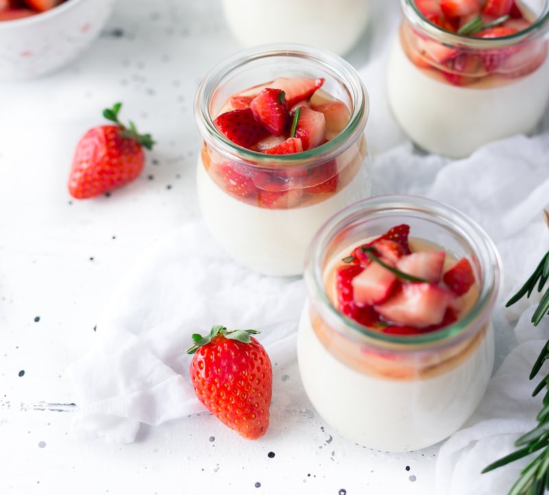 Yogurt con fragole