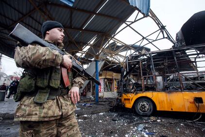 Donetsk, colpita stazione dei bus 2