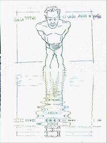 La vignetta del giorno: Mister Mascherina Arcuri... se la mette anche al mare 1