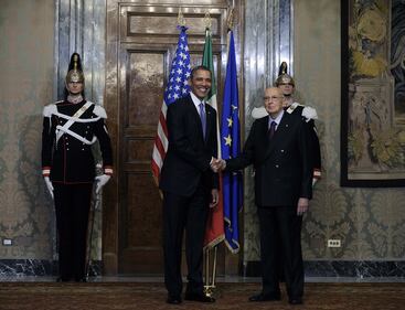 Napolitano riceve Obama al Quirinale 9