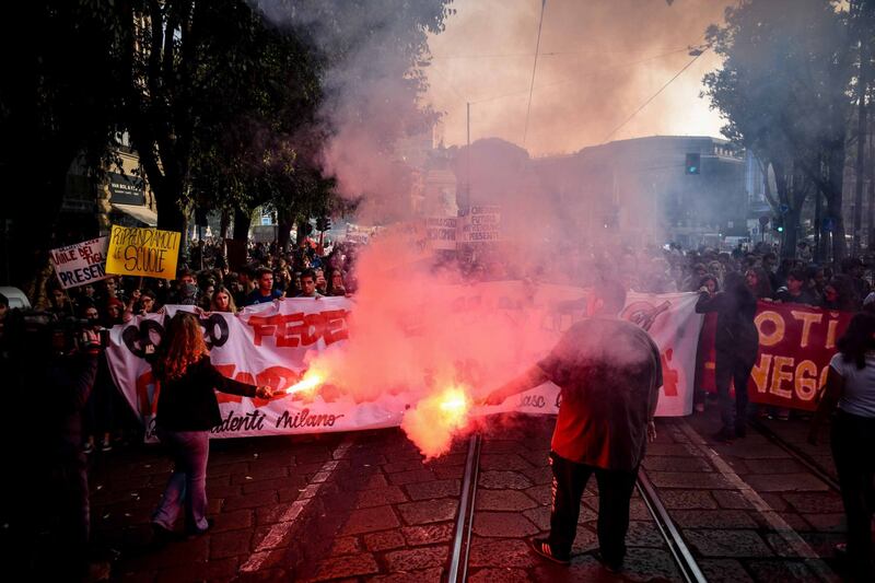 Corteo di studenti in protesta 5