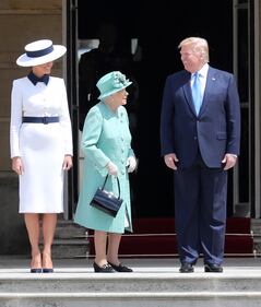 Il Presidente Trump alla cerimonia di benvenuto a Buckingham Palace  10