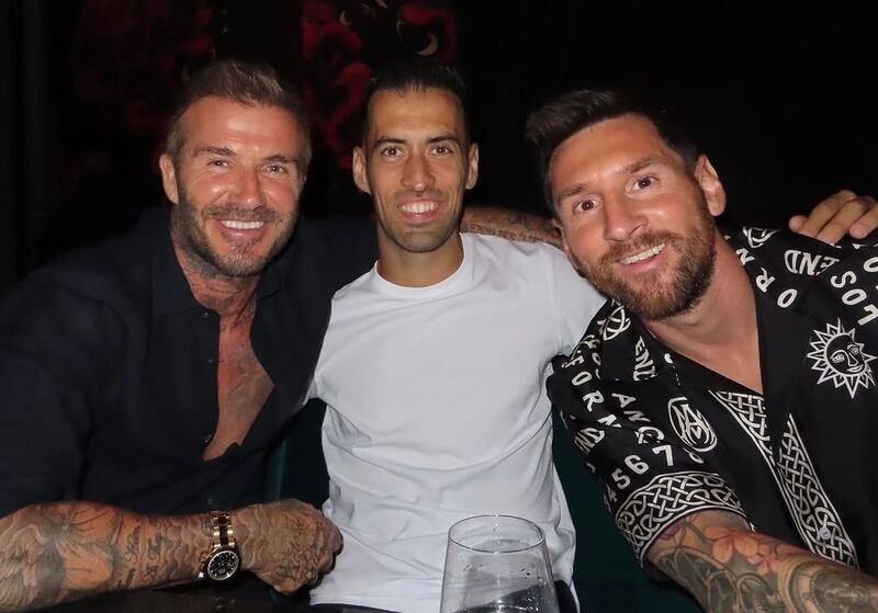 David Beckham e Leo Messi: cena stellare insieme alle mogli a Miami 3