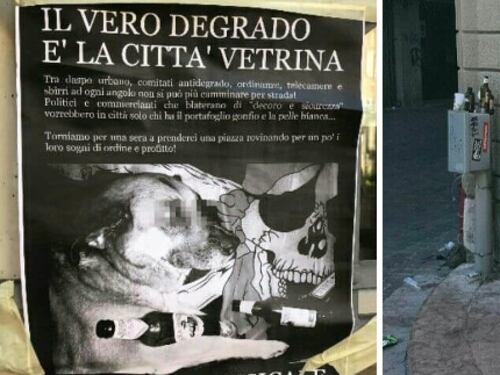Gli anarchici devastano Trento