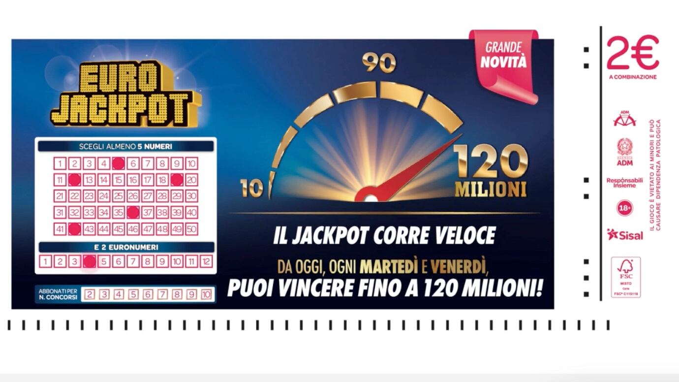 L'Eurojackpot premia l'Italia, vinti oltre 678mila euro