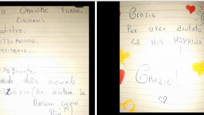 Dopo la violenza in casa la lettera: fratellini ringraziano la polizia