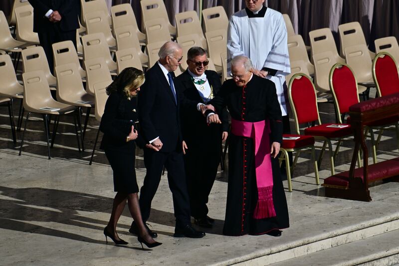 L'arrivo dei leader a San Pietro 1