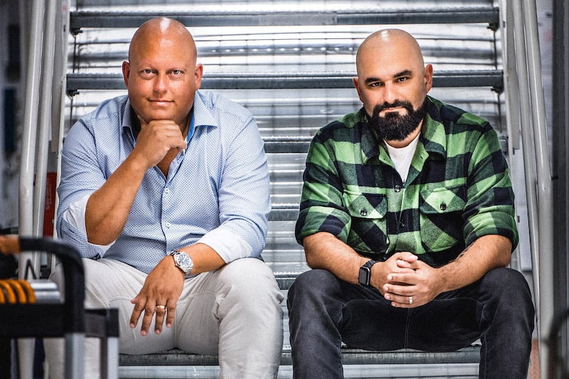 Christian von Koenigsegg (sinistra) e Sasha Selipanov (destra)
