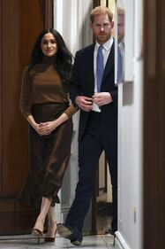 Meghan Markle e il Principe Harry alla Canada House, foto 5