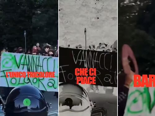 "L'unico Tricolore che ci piace è quello sulle vostre bare". L'insulto choc degli antagonisti al poliziotto