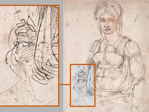 La caricatura nascosta di Michelangelo