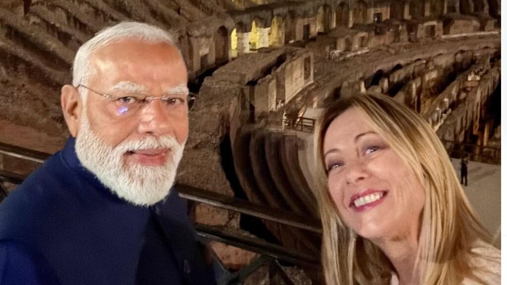 Meloni, Modi e il reel dei record