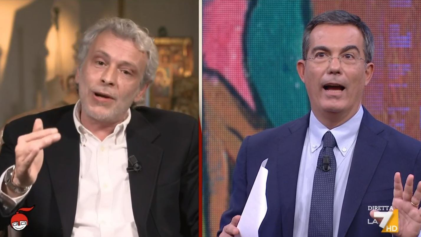 "No vax non me lo dice". E il professore s'infuria con Floris