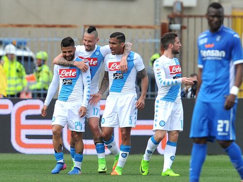 Il Napoli batte l'Empoli con il brivido: finisce 3-2 al Castellani