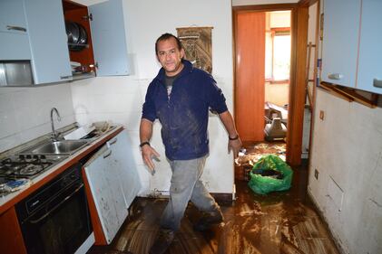I danni dell'alluvione nella zona di Olbia 2