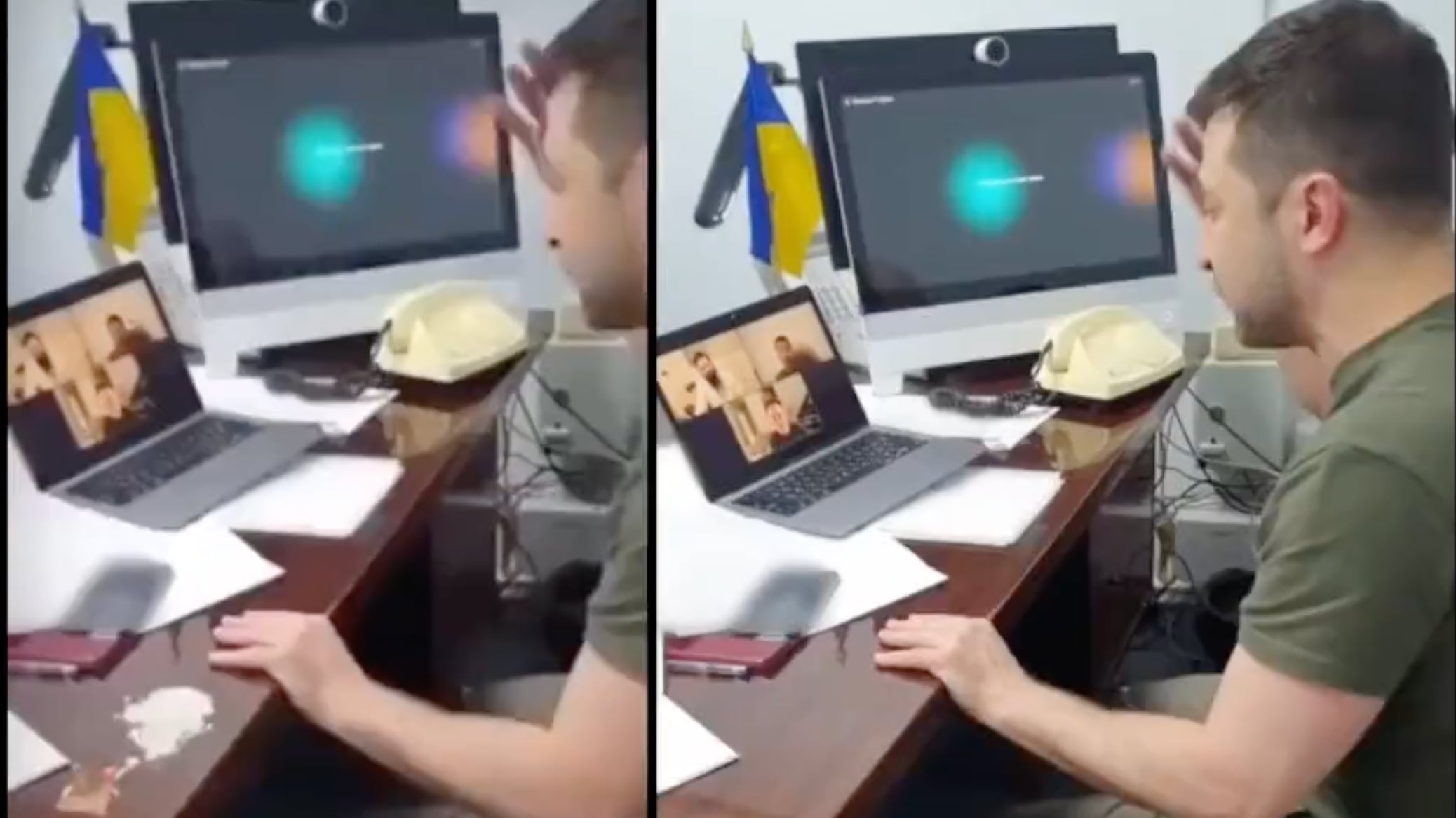 "Quella droga". Il video fake dei russi contro Zelensky