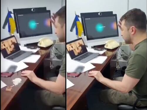 "Quella droga". Il video fake dei russi contro Zelensky