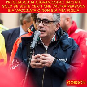 Ecco la satira del giorno. Pregliasco: non baciatevi se... 1