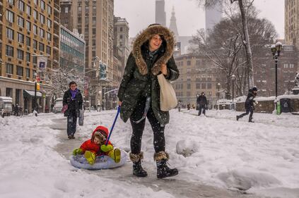 New York sotto la neve 13