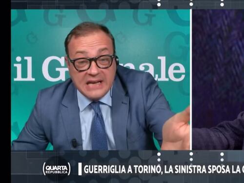 “Finto professore, vada a lucidare le molotov”, “La smetta”. Scontro di fuoco Cerno-d'Orsi a Quarta Repubblica