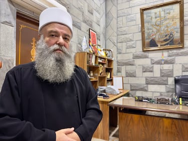Sheik druso di Sweida Yousu al Jalbour