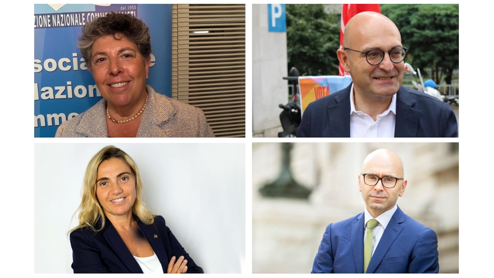 Cnpr forum. Nella foto da sinistra in senso orario , Daniela Dondi, Antonio Misiani, Giulio Centemero e Chiara Tenerini