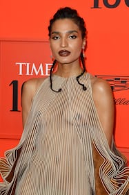 Indya Moore hot sul red carpet del Time 3