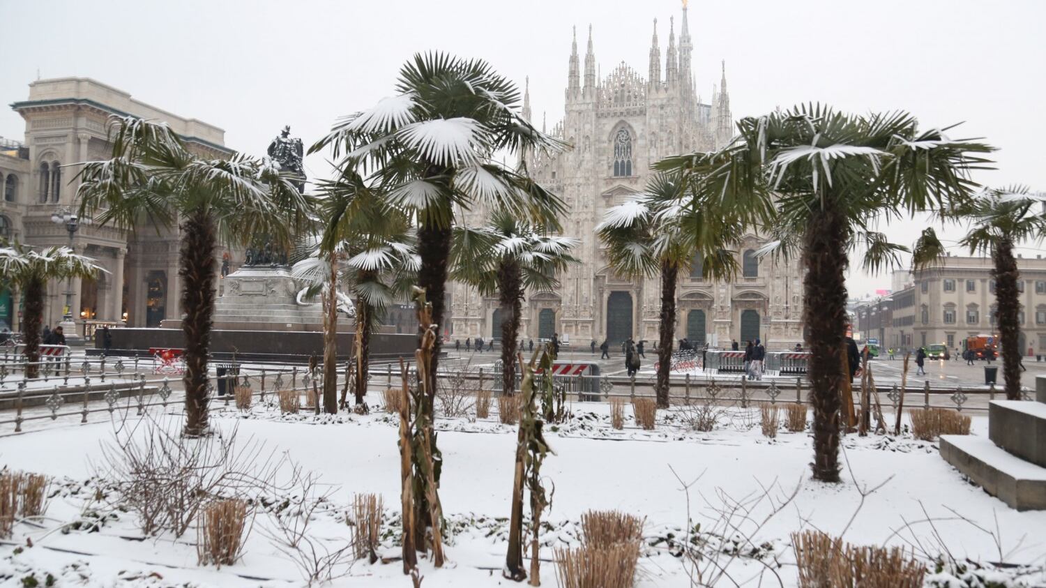 Maltempo, nevica in tutto il Centro- Nord. Temperature in rialzo al Sud