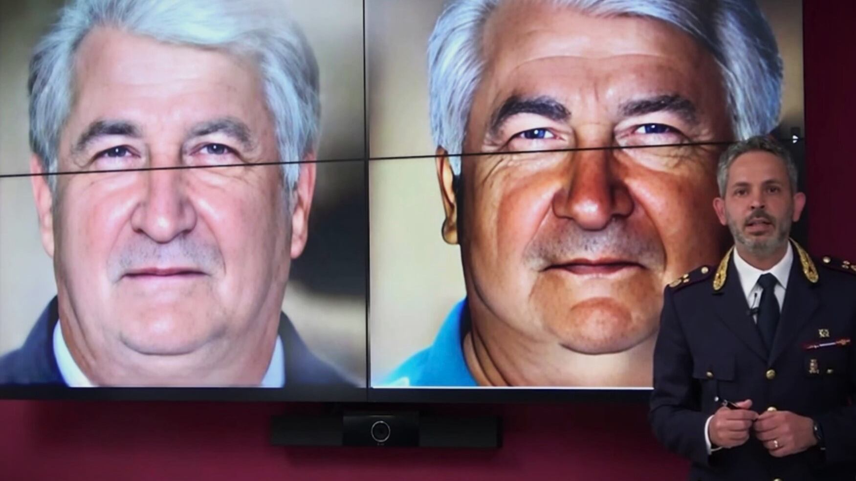 La faccia del boss ricostruita con la "age progression". E' caccia a Giovanni Motisi