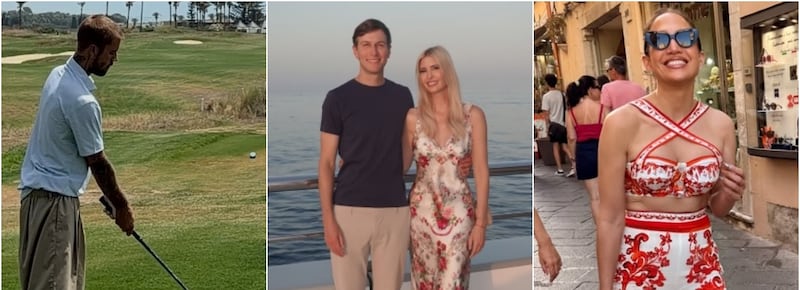 Star straniere in vacanza in Italia: JLo a Venezia, Justin e Hailey Bieber in Sicilia, Ivanka Trump a Taormina