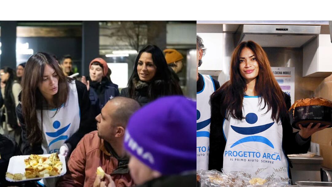 Elodie in prima linea a Milano: cena per i senzatetto sotto i portici di San Babila