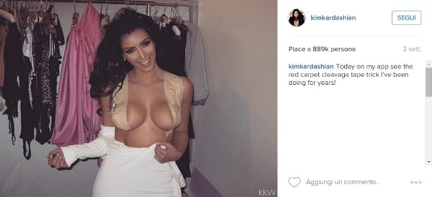 Kim Kardashian nuda su Instagram: foto 4
