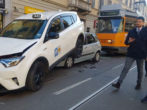 Tamponamento in corso San Gottardo