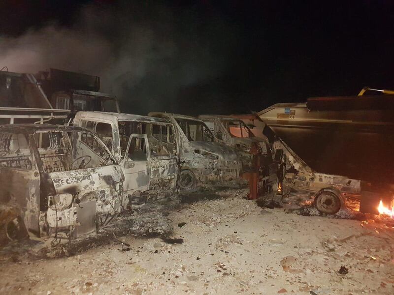 Oltre 40 mezzi per la raccolta dei rifiuti distrutti in un incendio a San Giuseppe 5
