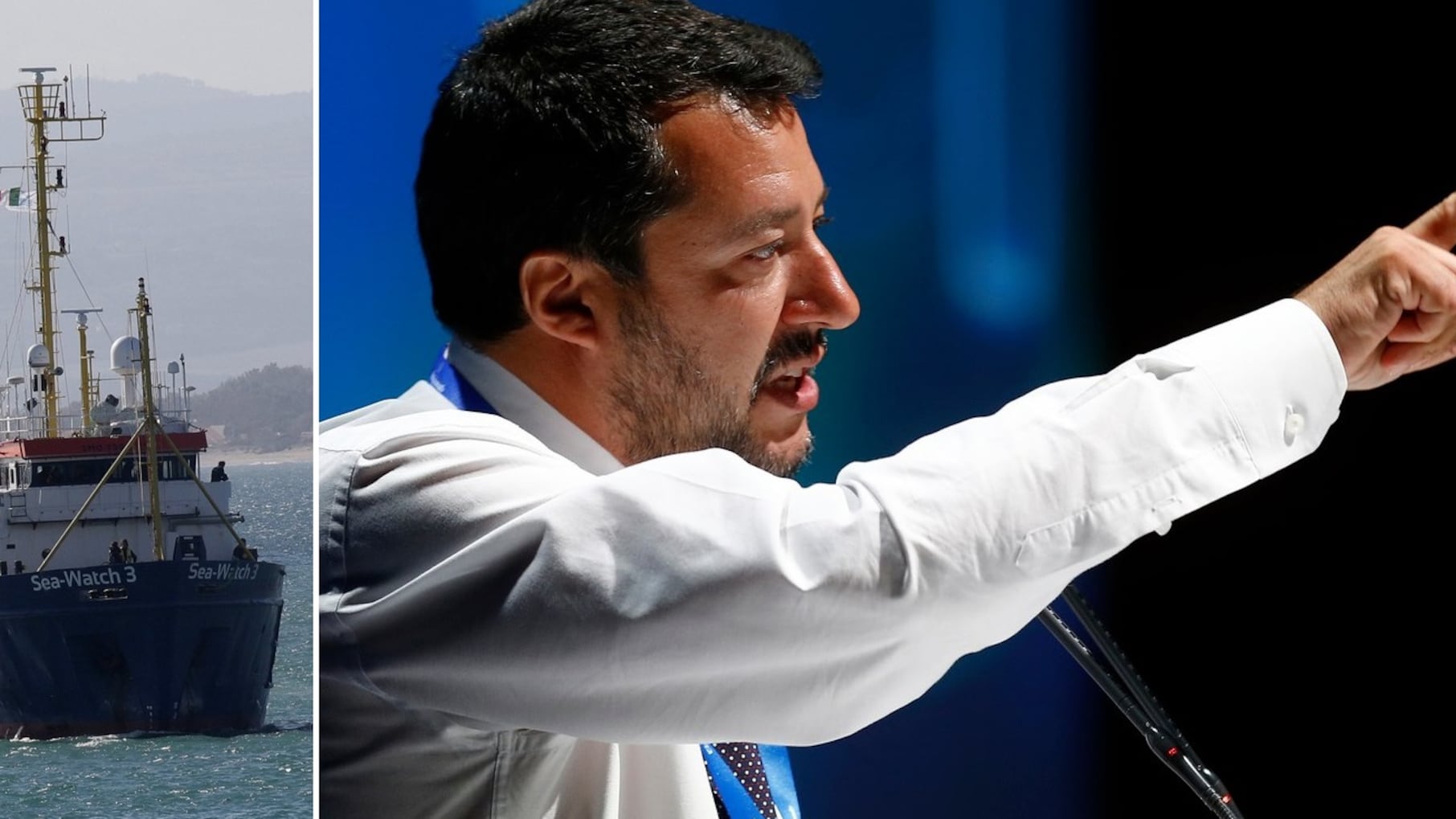 Salvini: "Sea Watch snobba le regole e fa traffico di esseri umani"