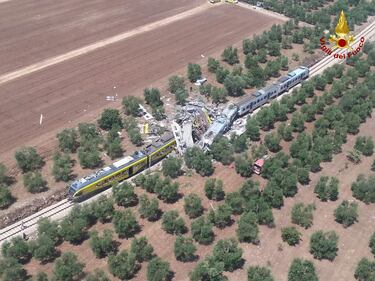 Lo scontro tra due treni in Puglia 3