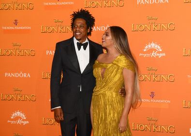 Beyoncé alla première de "Il Re Leone" foto 1