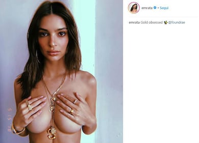 Emily Ratajkowski, topless su Instagram 2