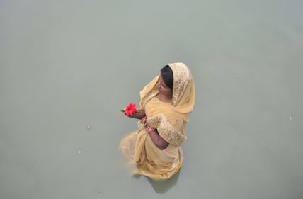 India, le celebrazioni per la festività Indu di Chhath 8