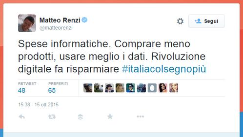 I tweet di Renzi 2