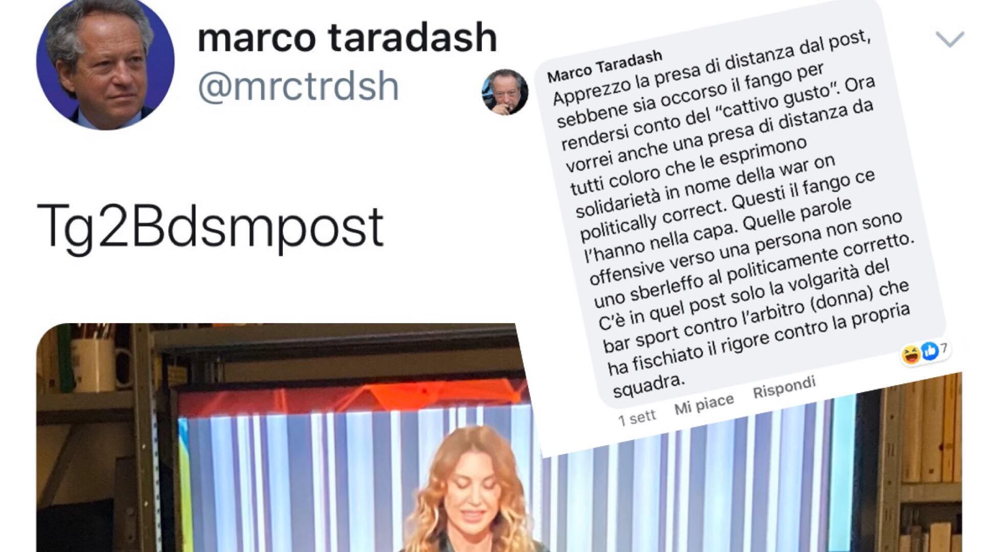 L'attacco del "radicale" Taradash a Manuela Moreno del Tg2 e il sessismo a doppio standard