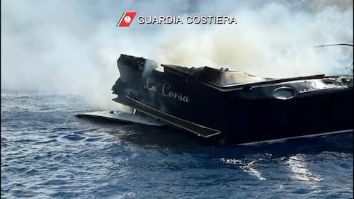 Incendio sullo yacht di Stefania Craxi: le operazioni di soccorso della Guardia Costiera 7