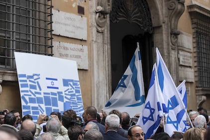 Roma, protesta davanti alla sede dell'Unesco 2