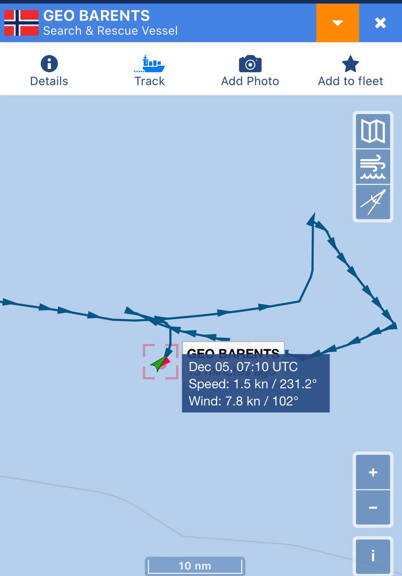 Screenshot da Vesselfinder