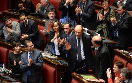 Letta rientra a Montecitorio da semplice deputato 3