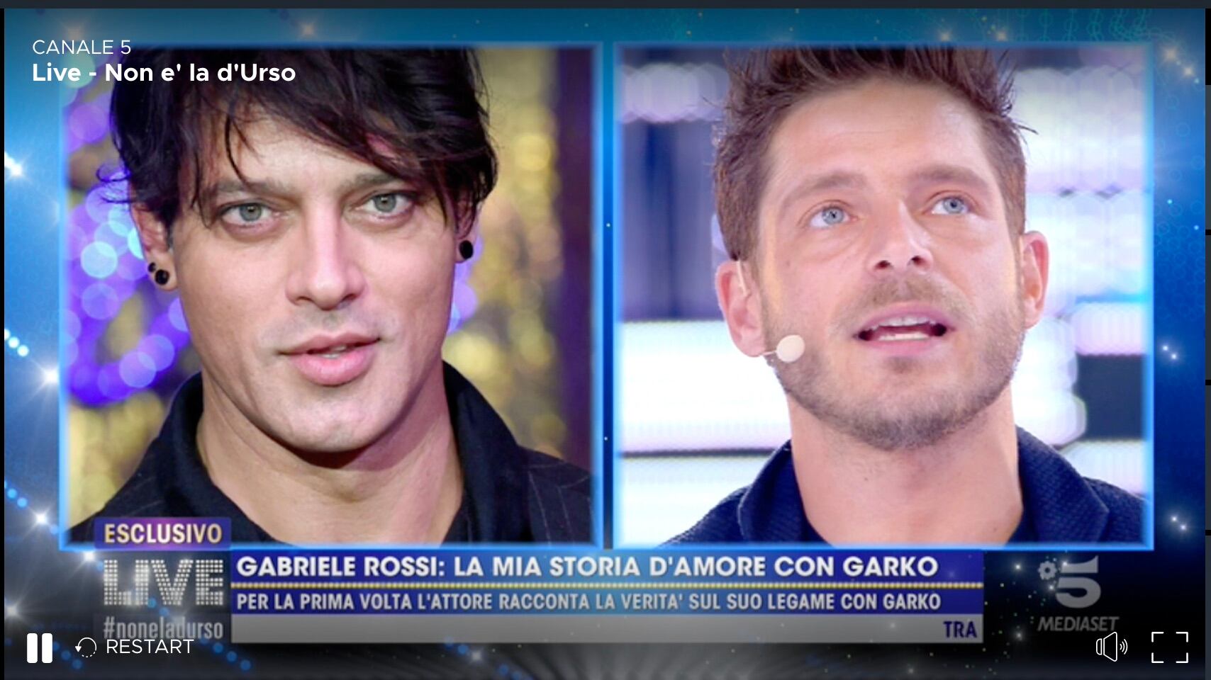 Gabriele Rossi: “Prima di essere il fidanzato di Garko sono stato il suo amante”