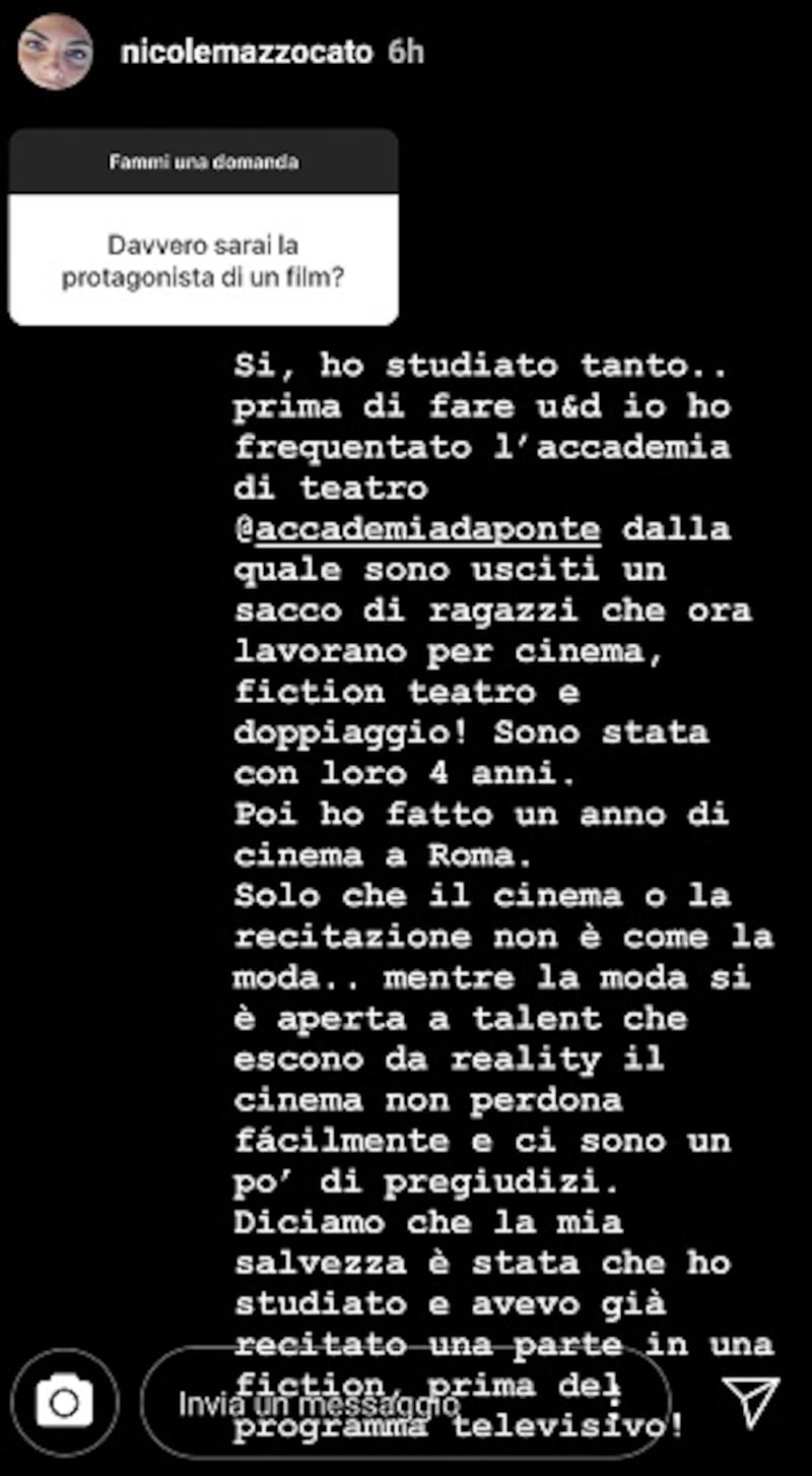 Nicole Mazzocato social