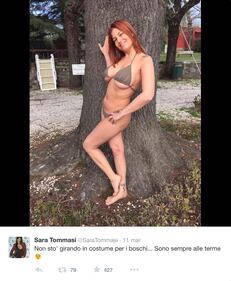 Sara Tommasi in versione Eyes Wide Shut 2