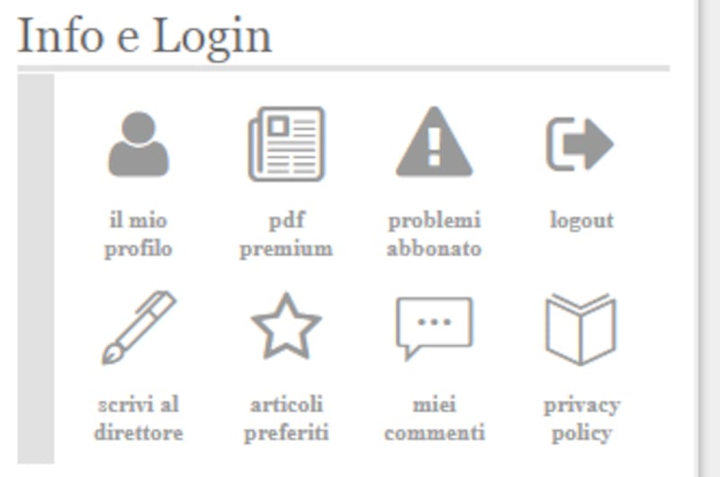 Box Info e Login - ilGiornale.it