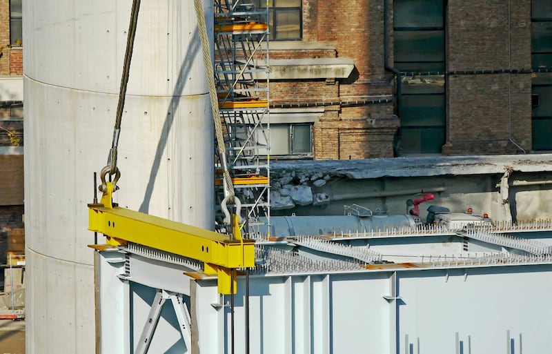 Ponte di Genova, sorgono le nuove pile 5 e 6 2